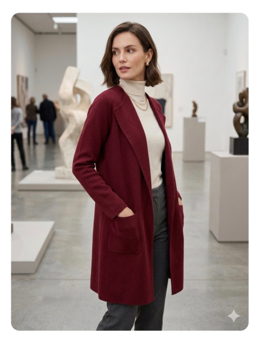 Women's J.Crew 365 Cardigan Sweater Burgundy Size M cotton blend 2023
